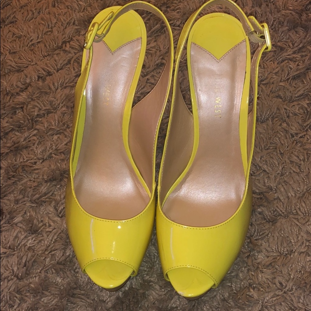Nine West peep toe wedge